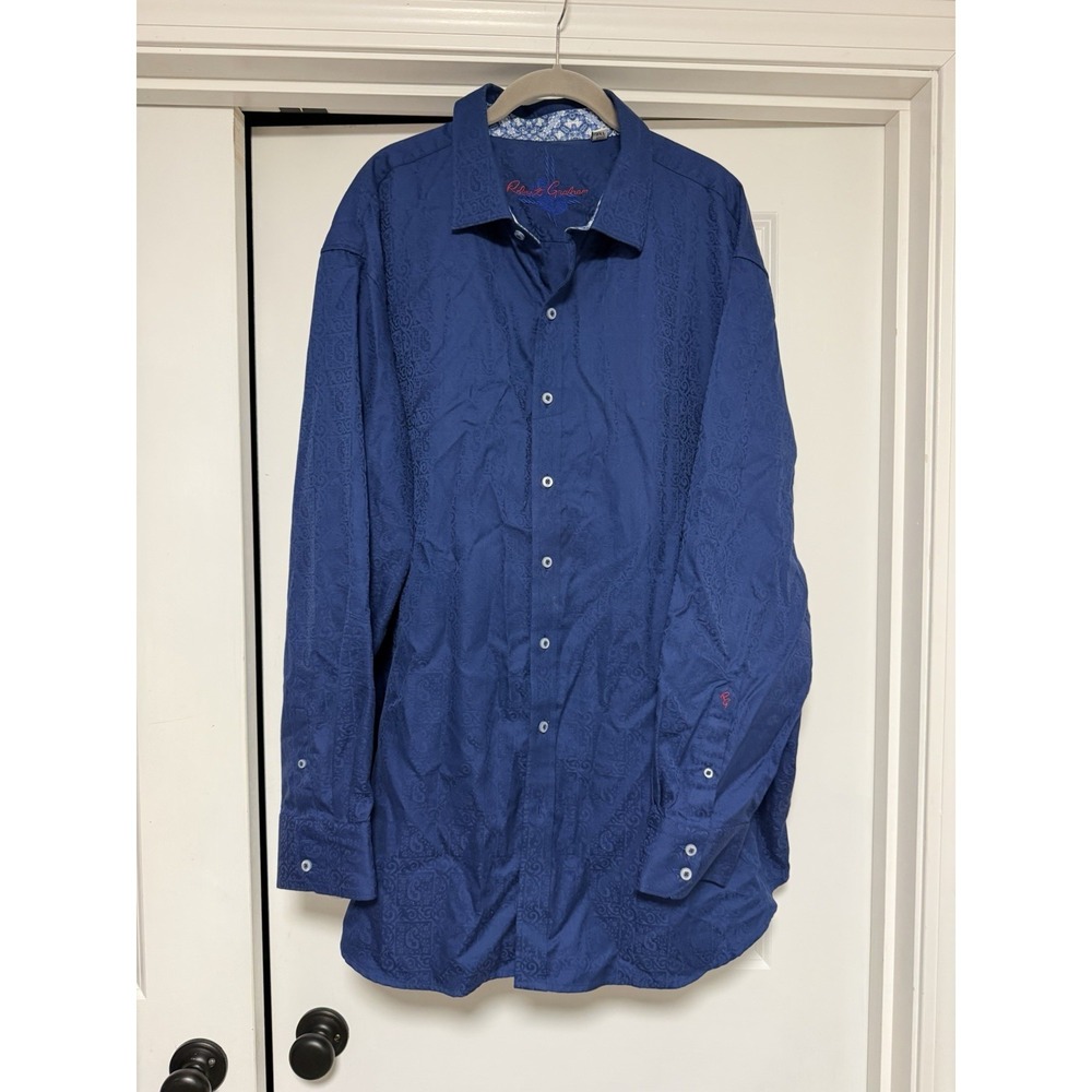 Robert Graham button-down shirt, Blue, Men's Size 2XL